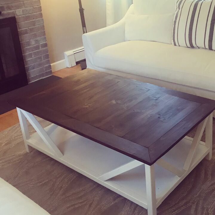 17 diy coffee table ideas to transform your living space, Create This DIY Farmhouse Coffee Table With a Little Woodwork