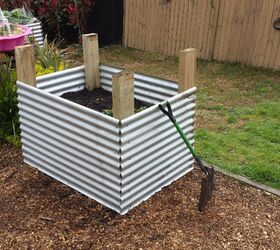 take your yard to new heights with ten terrific raised garden bed tips, Another Corrugated Iron Raised Garden Bed