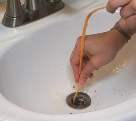 how to remove a clog from a bathroom sink