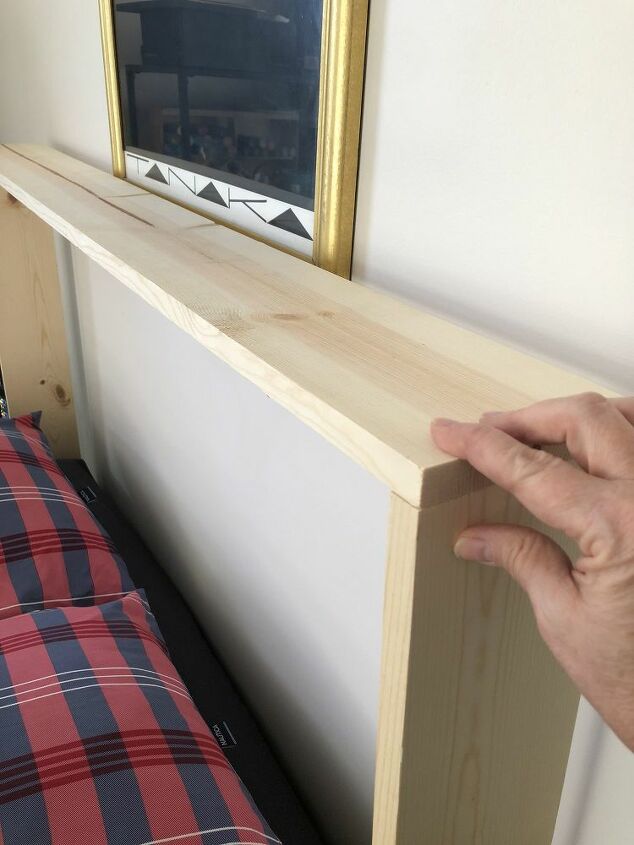 my tongue and groove bookcase headboard