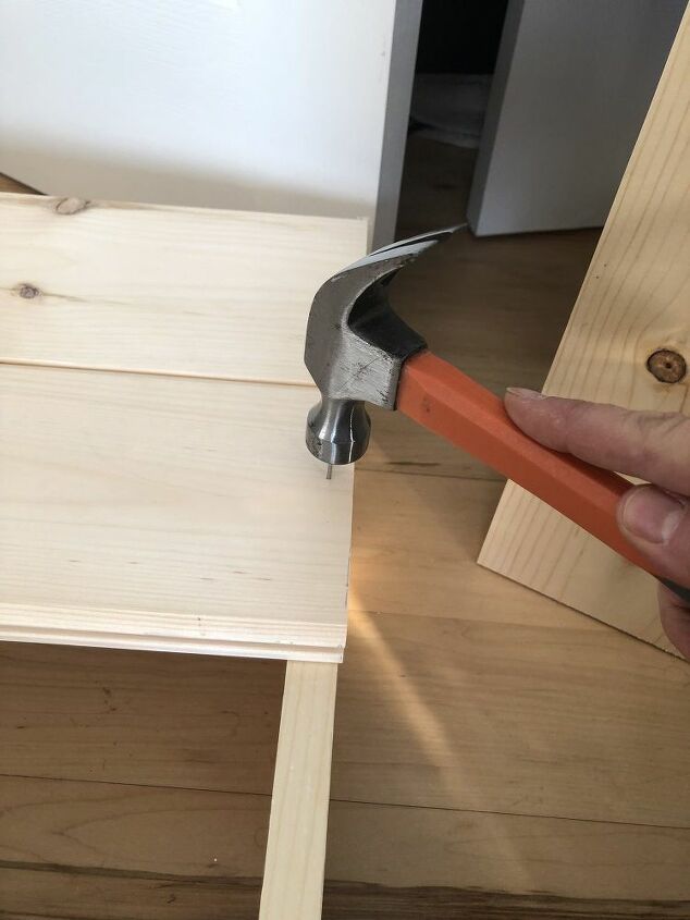 my tongue and groove bookcase headboard