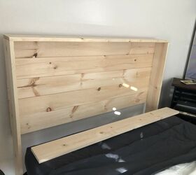 my tongue and groove bookcase headboard