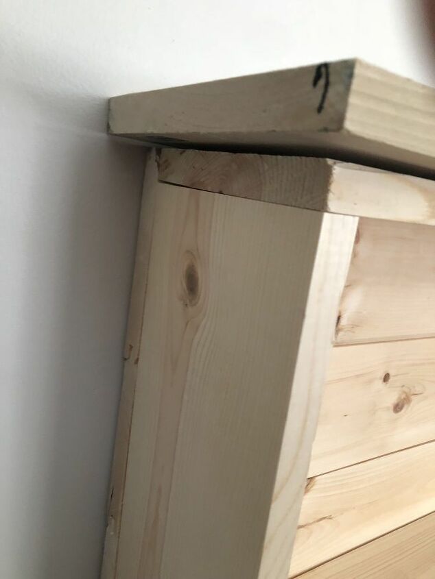 my tongue and groove bookcase headboard