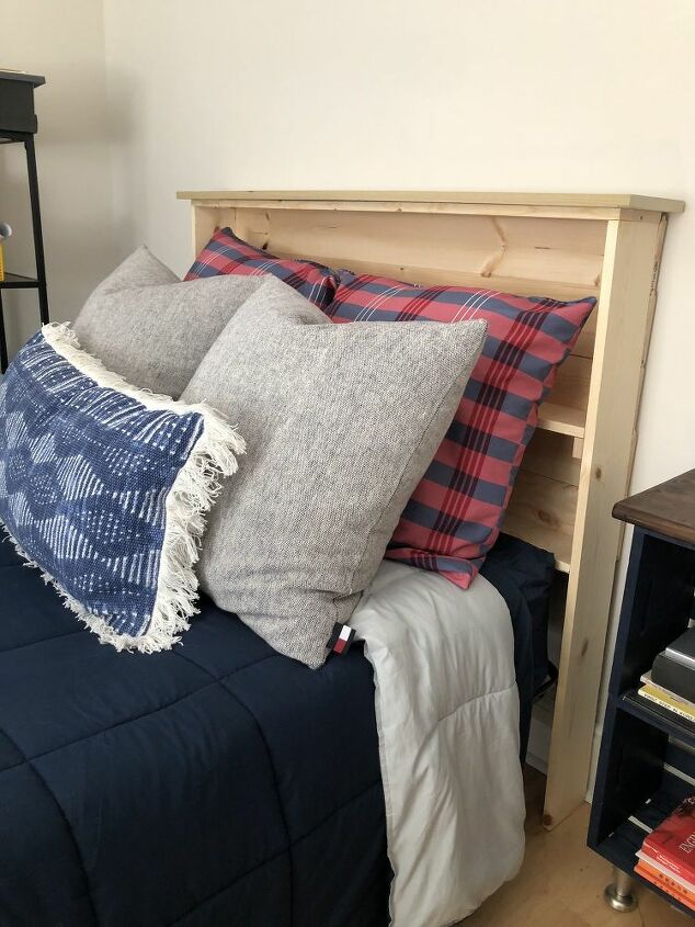 my tongue and groove bookcase headboard