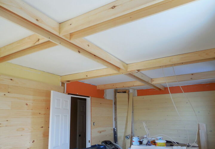 coffered ceiling for bedroom conversion