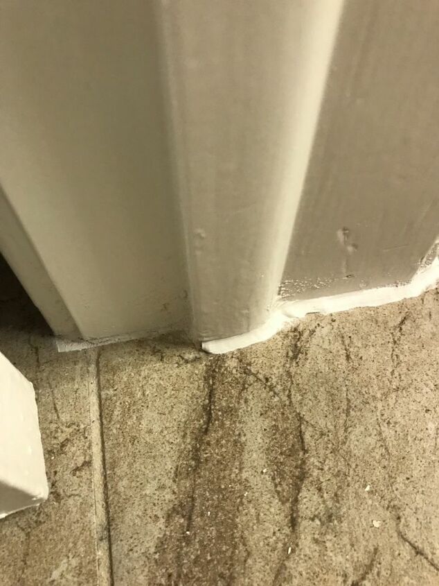 q how do i repair caulk between the floor tile and the baseboard