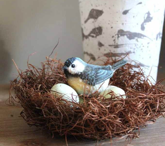 make your own bird nests for home decor