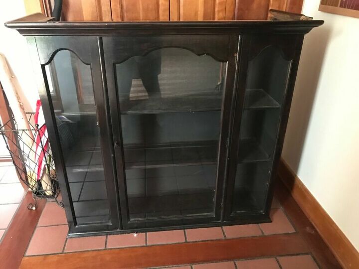 how can i repurpose the top of a china cabinet