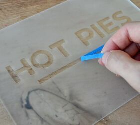 how to make a vintage style frosted glass sign