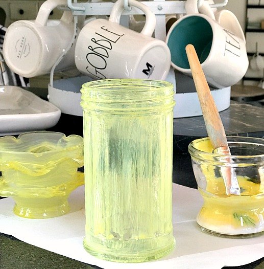 create the look of depression glass