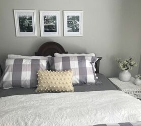 guest room goes farmhouse, Photos Above Bed