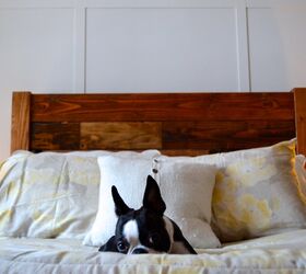 15 diy wood projects you can start today, Reclaimed Wooden Headboard