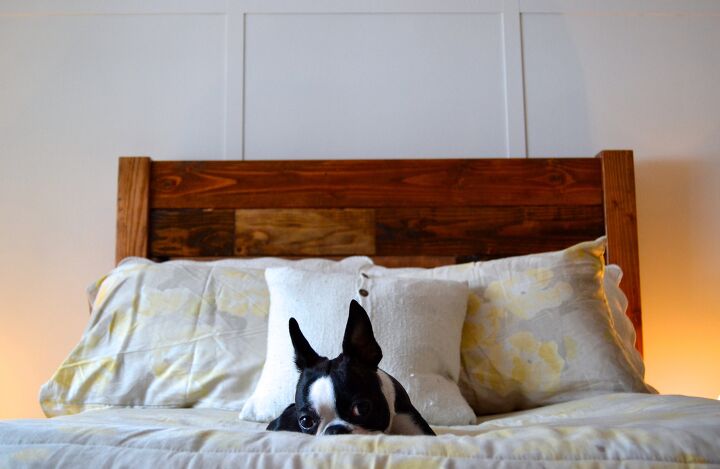 15 diy wood projects you can start today, Reclaimed Wooden Headboard