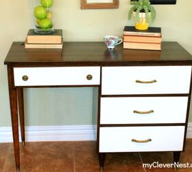 13 mid century furniture makeovers to thrill your inner vintage lover, Mid century Modern Desk