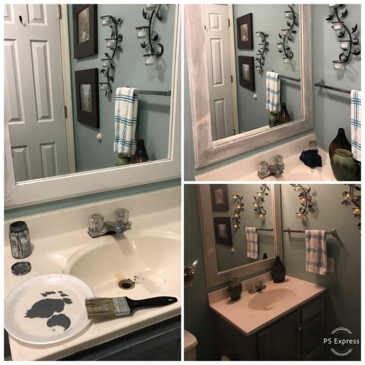 moldura de espelho de banheiro diy
