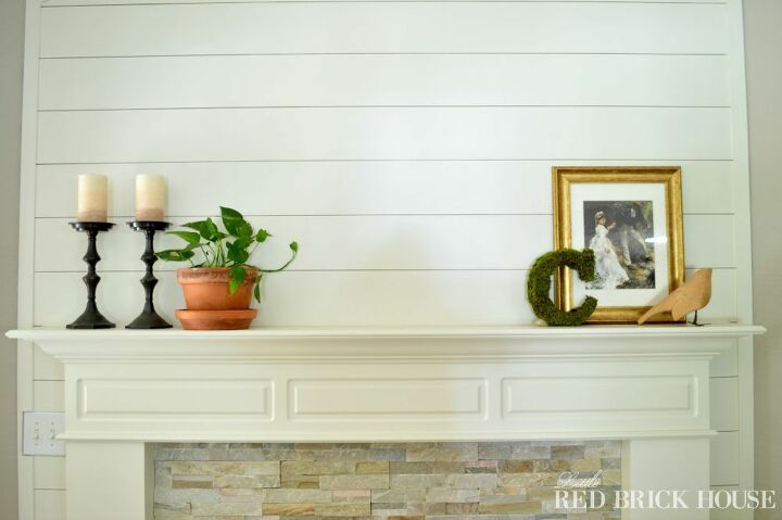 11 gorgeous twists on the classic planked wall look, Fierce Planked Wall Fireplace Makeover