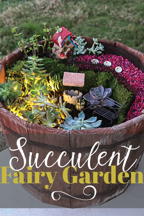 14 cute fairy garden ideas that will bring some magic to your garden, Succulent Fairy Garden Plants