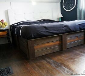 13 diy bed frame projects with gorgeous results, This DIY Platform Bed Frame Was Built Using Leftover Wood