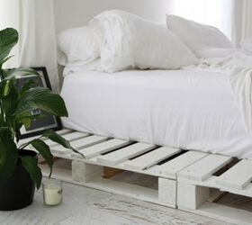 13 diy bed frame projects with gorgeous results, DIY Wooden Bed Frames Using Healthy Pallets
