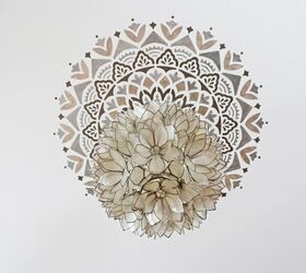 How to Create a Statement Ceiling Using Mandala Stencils