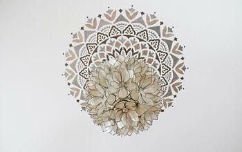 How to Create a Statement Ceiling Using Mandala Stencils