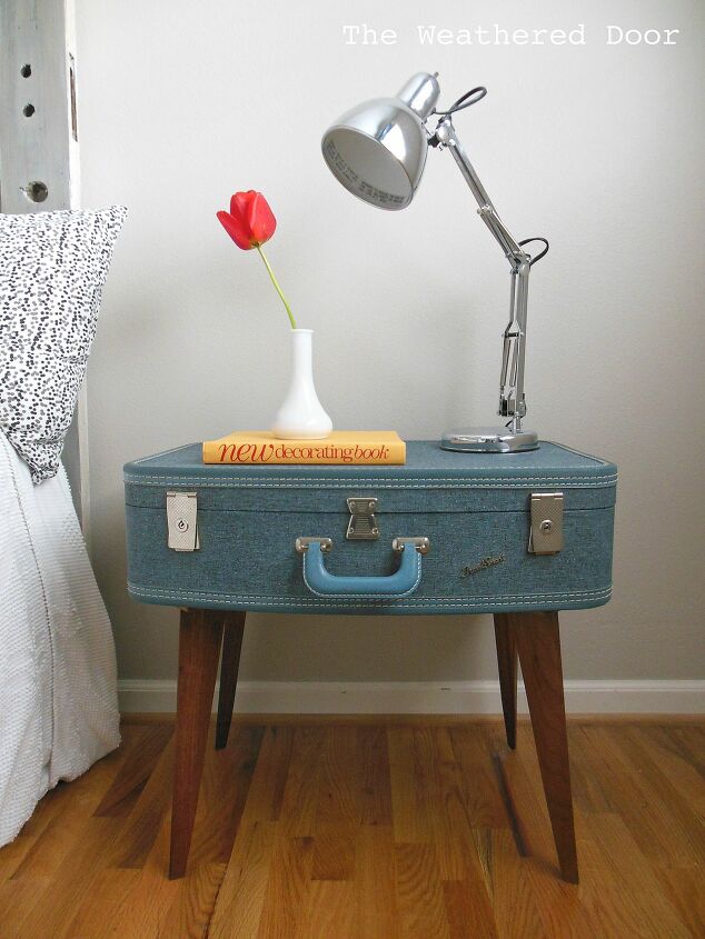 s diy home projects, Spruce Up Your Side Table with a Suitcase
