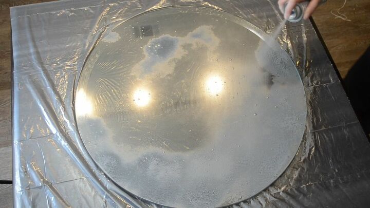 make an antique mirror clock with only 20