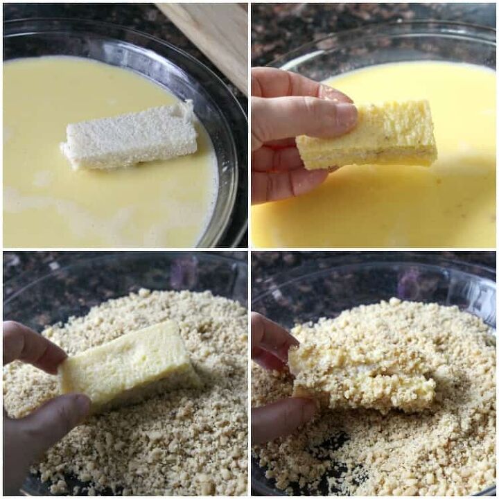 como fazer palitos de cheesecake de nozes