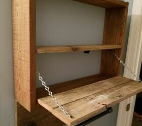 diy rustic and industrial cabinet with plumbers pipe towel bar