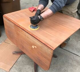 How to get even finish on a faded & gouged sanded table? Hometalk