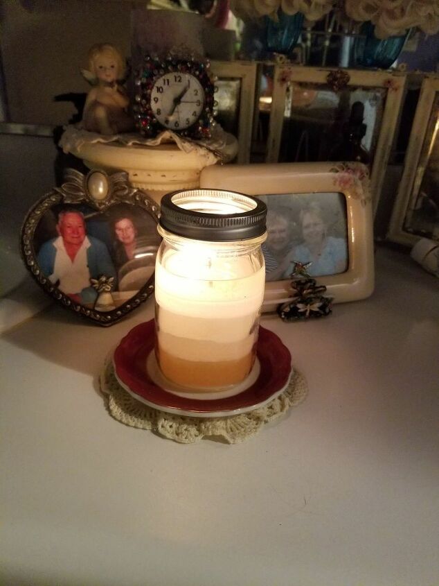 rebatendo velas velhas