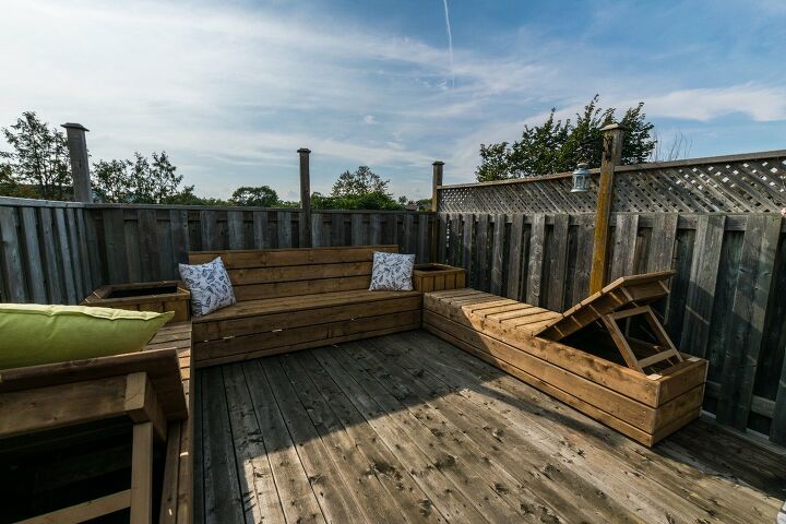 20 of the best diy patio furniture projects, DIY Dual Purpose Lounger and Bench