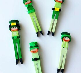 16 fun craft ideas you could do with your kids, Her adorable clothespin leprechauns