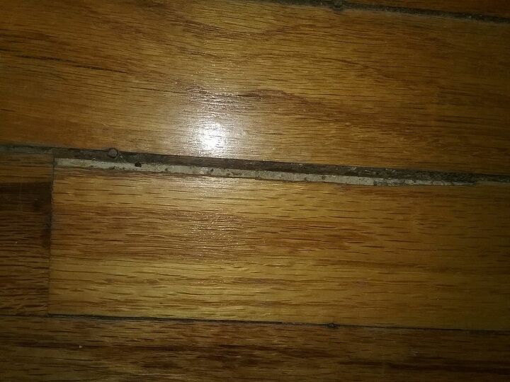 q how do i fill spaces between the wood in my hardwood floors