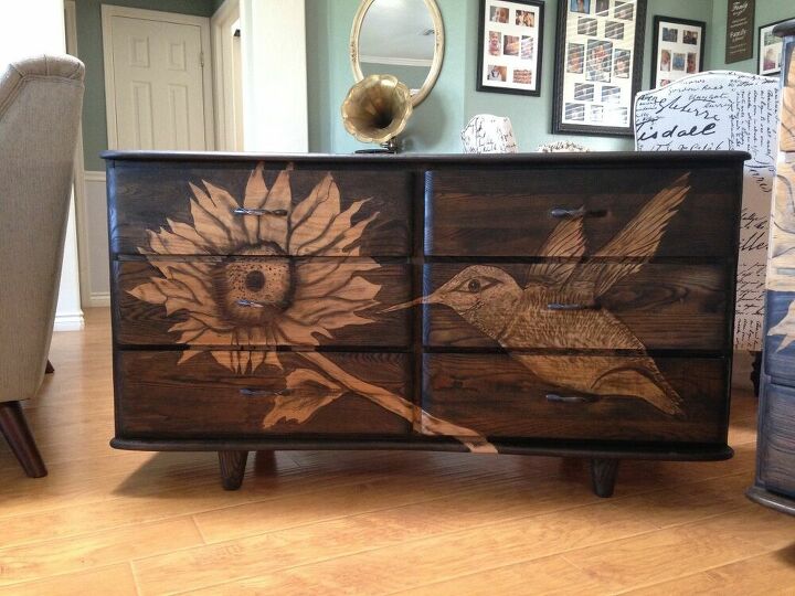 s 18 ways to stain wood, Stain Shading Transforms This Vintage Dresser