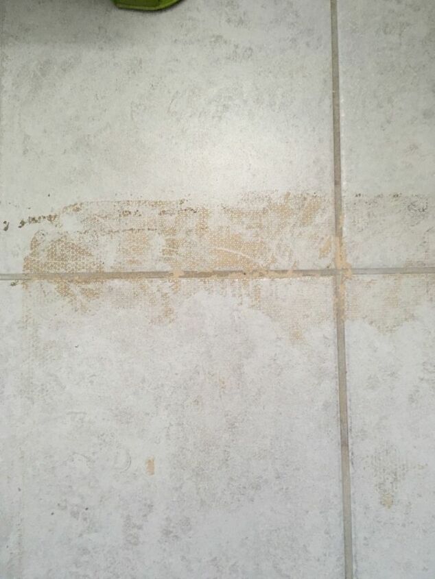 how to remove rubber rug backing from ceramic tile