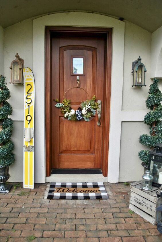 diy house numbers on a water ski