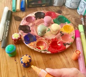 how to design your own knobs, Painting detail with acrylic paint pens