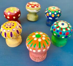 how to design your own knobs, Sweet little Painted drawer knobs