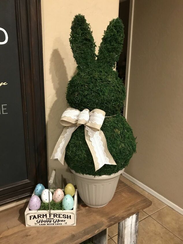 How to Make a DIY Bunny Topiary DIY | Hometalk