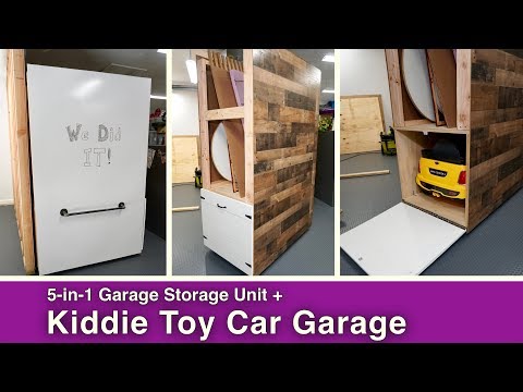 11 das melhores idias de armazenamento de garagem para sua casa, Unidade de armazenamento de garagem 5 em 1