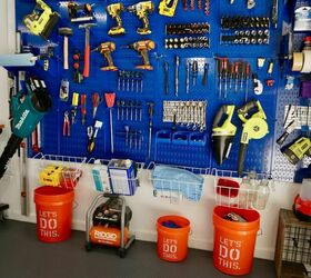 11 of the best diy garage storage ideas for your home, Marvelous Metal Pegboard Storage Solution