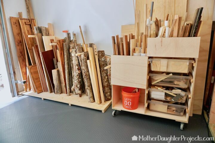11 das melhores idias de armazenamento de garagem para sua casa, Como construir um armaz m para sucata de madeira de todos os tamanhos