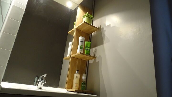 12 terrific diy floating shelves to give your walls a lift, Brilliant Bathroom Floating Shelves