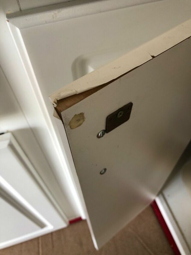 q how do i fix laminate cabinets