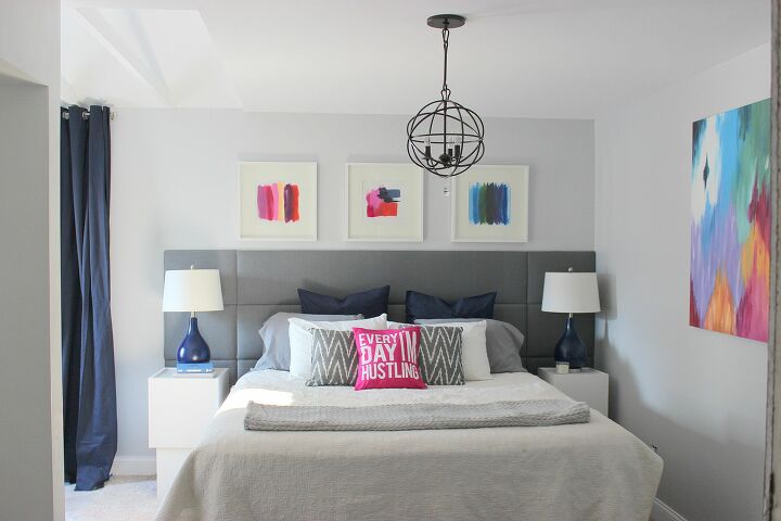 ideas para el dormitorio principal una llamada de atencin a las posibilidades de, Dormitorio principal blanco con toques de color