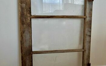 Una forma fácil de convertir una vieja ventana en arte