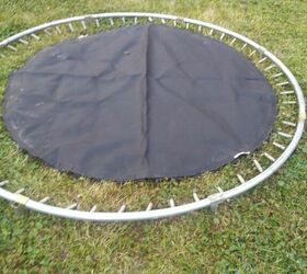 refurbished recycled trampoline swing, Before all the springs were connected