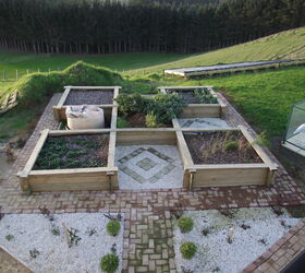 diy raised garden bed ideas to transform your garden space, Adding Geometric Design Flourishes