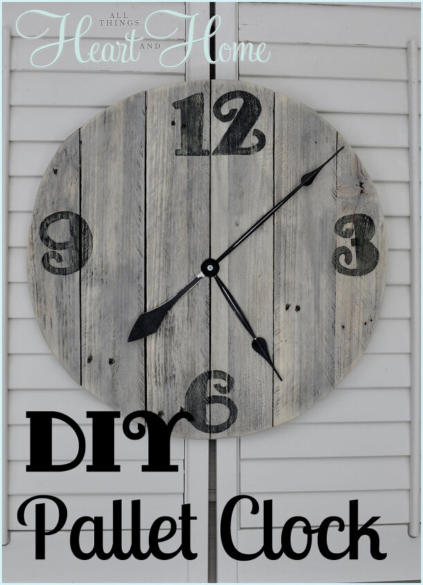turn wood into wonders by making diy pallet projects with instructions, The Best DIY Pallet Project for Wall Clocks